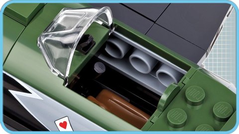 Klocki Armia Focke-Wulf Fw190 A-8, myśliwiec niemiecki Cobi Klocki