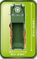 Klocki Armia GMC CCKW 353 Transport Truck - amerykański samochód ciężarowy Cobi Klocki