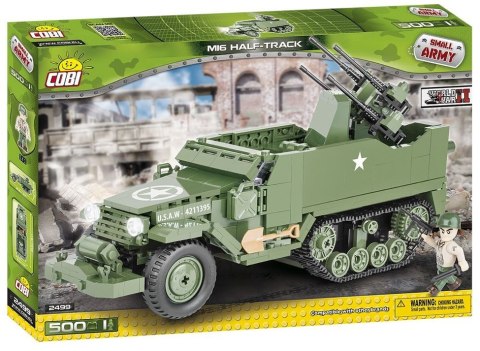Klocki Armia M16 Half-Track Samobieżne działo przeciwlotnicze Cobi Klocki