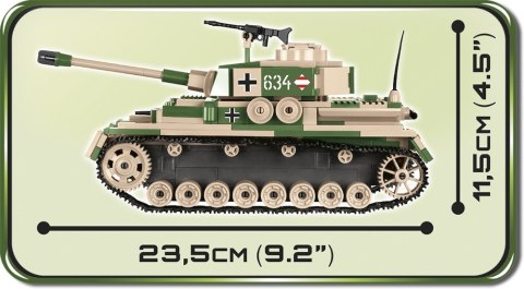 Klocki Armia Panzer IV Ausf.F1/G/H niemiecki czołg średni Cobi Klocki