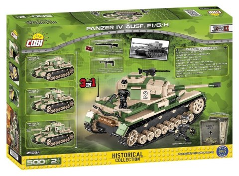 Klocki Armia Panzer IV Ausf.F1/G/H niemiecki czołg średni Cobi Klocki