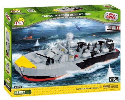 Klocki Armia Partol Boat PT-305 Amerykański kuter torpedowy Cobi Klocki