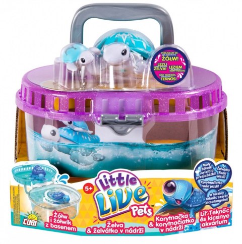 LITTLE LIVE PETS Żółw i żółwik z basenem Cobi