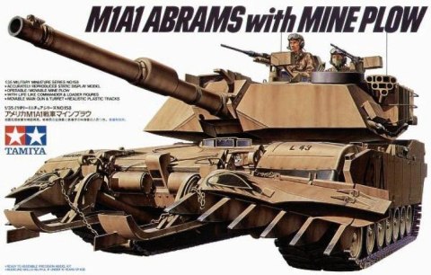 M1A1 Abrams W/Mine Plow Tamiya