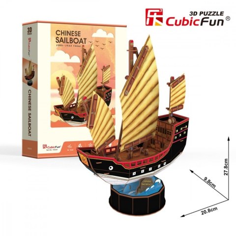 Puzzle 3D Żaglowiec Chinese 62 elementy Cubic Fun