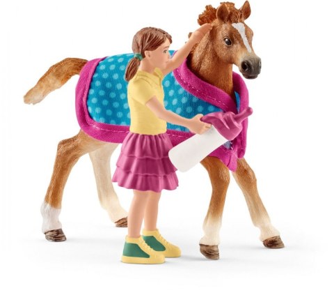 Źrebię z kocem Schleich