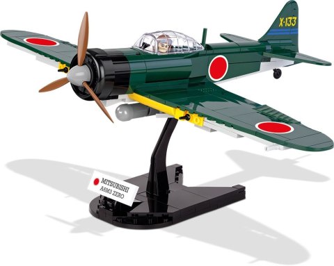Armia 265 elementów Mitsubishi A6M3 Zero - myśliwiec japoński Cobi Klocki