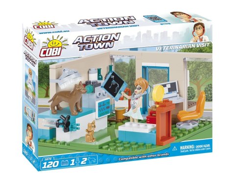 Klocki Action Town 120 elementów Weterynarz Cobi Klocki
