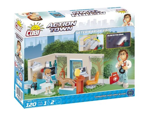 Klocki Action Town 120 elementów Weterynarz Cobi Klocki