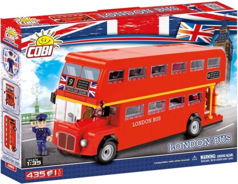 Klocki Action Town 435 elementów London Bus, autobus dwupiętrowy Cobi Klocki