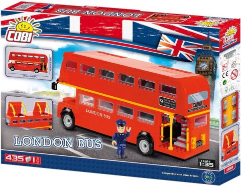 Klocki Action Town 435 elementów London Bus, autobus dwupiętrowy Cobi Klocki