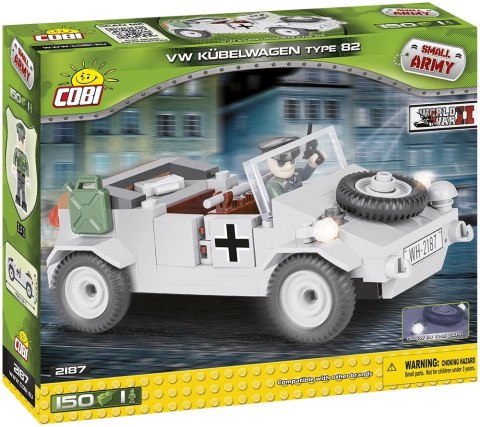 Klocki Armia 150 elementów VW Typ 82 Kubelwagen - samochód osobowo-terenowy Cobi Klocki
