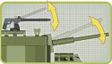 Klocki Armia 370 elementów M8 Greyhound, amerykański samochód pancerny Cobi Klocki