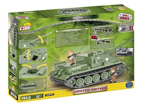 Klocki Armia 413 elementów SU-85 Radzieckie działo samobieżne Cobi Klocki
