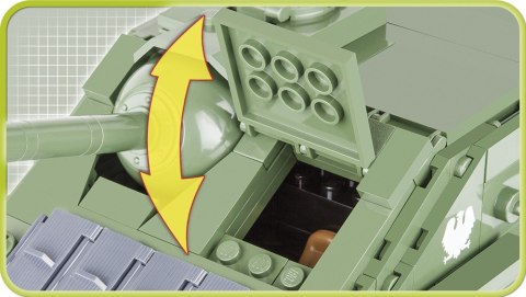 Klocki Armia 413 elementów SU-85 Radzieckie działo samobieżne Cobi Klocki
