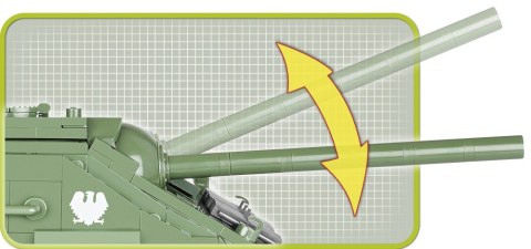 Klocki Armia 413 elementów SU-85 Radzieckie działo samobieżne Cobi Klocki