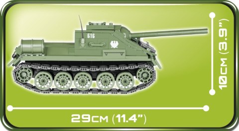 Klocki Armia 413 elementów SU-85 Radzieckie działo samobieżne Cobi Klocki