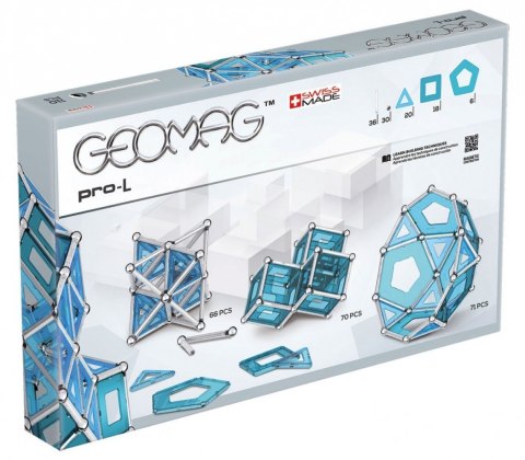 Klocki magnetyczne PRO-L - 110 elementów Geomag