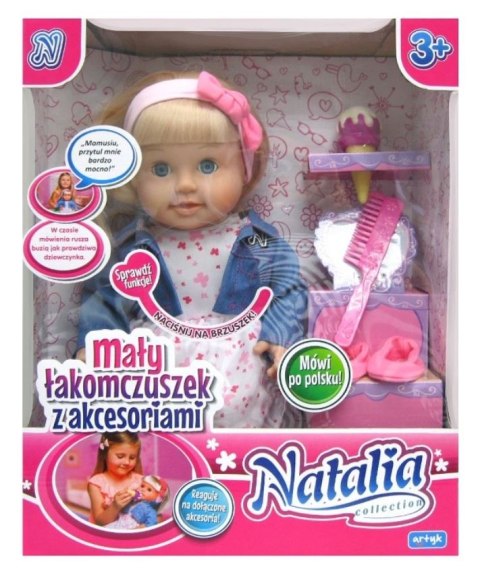 Lalka Natalia mimiczna z akcesoriami Artyk