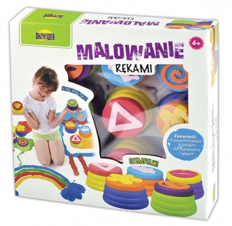 Malowanie rękami, zestaw pojemników Dromader
