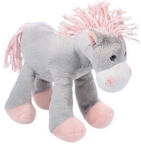 Maskotka Konik Gaia szary 20 cm Beppe