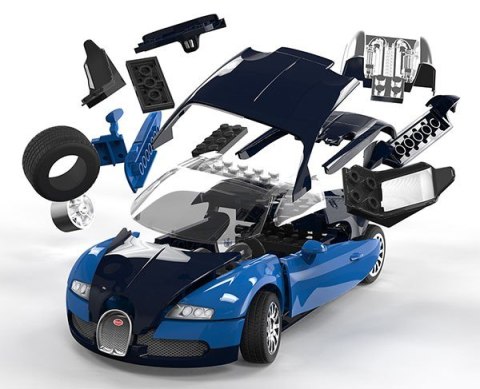 Model plastikowy QUICKBUILD Bugatti Veyron Airfix