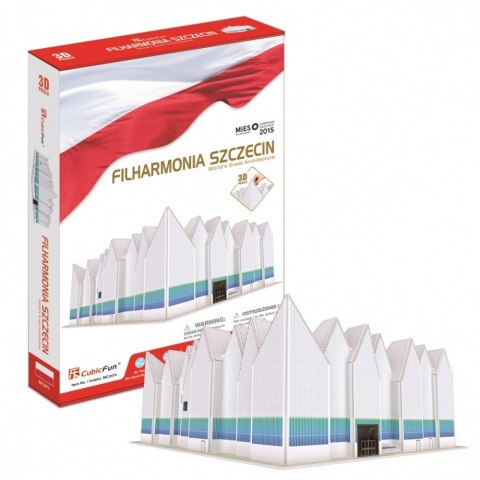 Puzzle 3D Filharmonia Szczecińska 98 elementów Cubic Fun