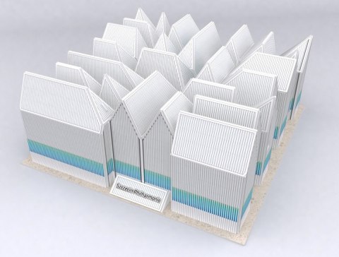 Puzzle 3D Filharmonia Szczecińska 98 elementów Cubic Fun