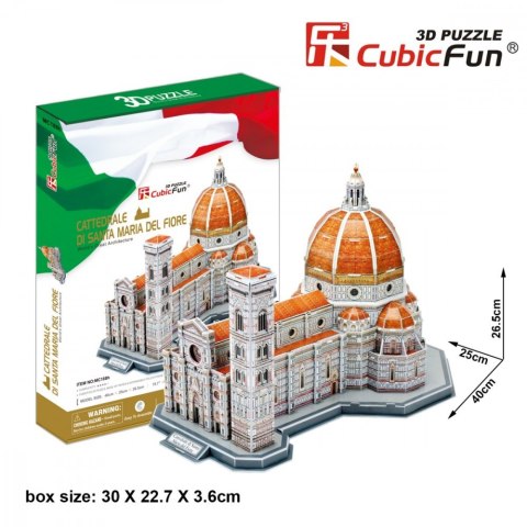 Puzzle 3D Katedra Santa Maria Del Fiore, 123 elementy Cubic Fun
