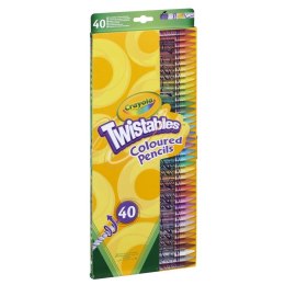 Wykręcane kredki 40 sztuk Crayola