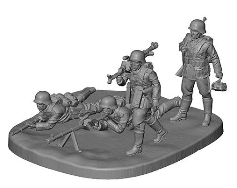 German Anti Tank Team WWII Zvezda