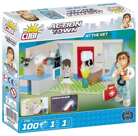 Klocki Action Town 100 elementów Weterynarz Cobi Klocki