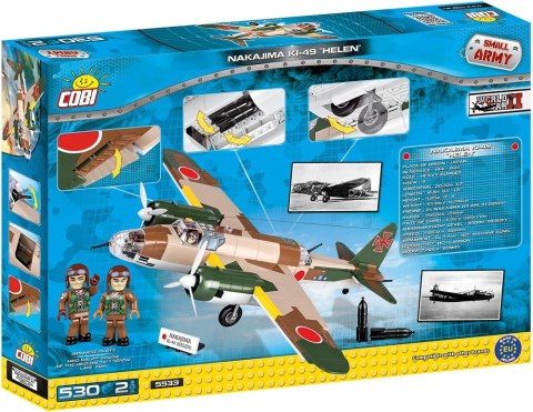 Klocki Small Army 530 elementów Nakajima Ki-49 Helen Cobi Klocki