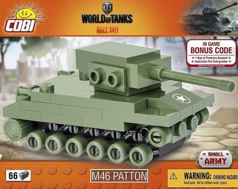 Klocki Small Army 66 elementów M46 Patton Nano Tank Cobi Klocki