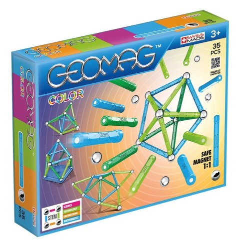 Klocki magnetyczne Color 35 elementów Geomag