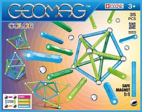 Klocki magnetyczne Color 35 elementów Geomag