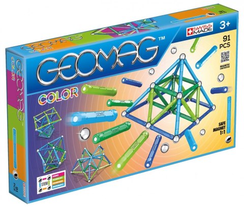 Klocki magnetyczne Color 91 elementów Geomag