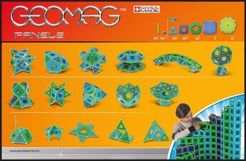 Klocki magnetyczne Panels 192 elementy Geomag