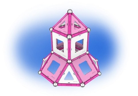 Klocki magnetyczne Pink 104 elementy Geomag