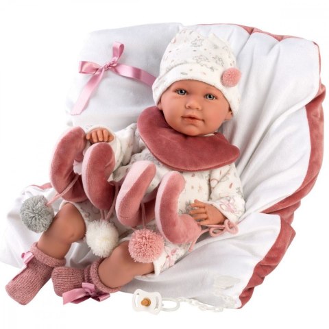 Lalka Mimi z dźwiękami 42 cm, płacze i mówi mama, papa Llorens
