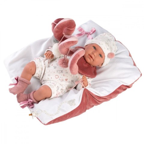 Lalka Mimi z dźwiękami 42 cm, płacze i mówi mama, papa Llorens