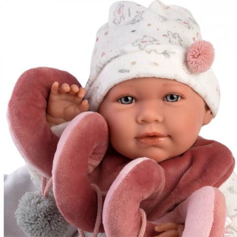 Lalka Mimi z dźwiękami 42 cm, płacze i mówi mama, papa Llorens