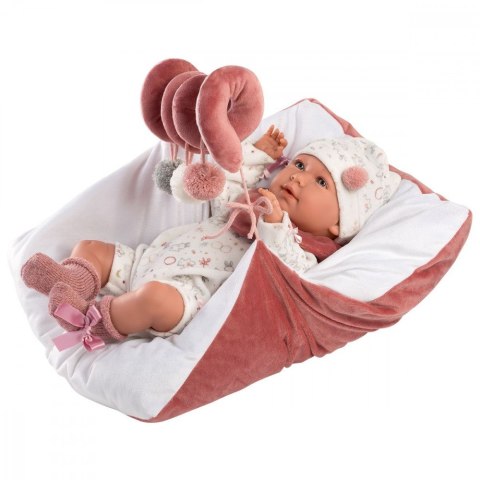 Lalka Mimi z dźwiękami 42 cm, płacze i mówi mama, papa Llorens