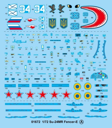 Model plastikowy Su-24MR Fencer-E Trumpeter