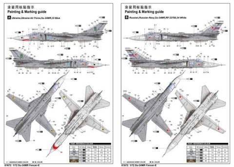 Model plastikowy Su-24MR Fencer-E Trumpeter
