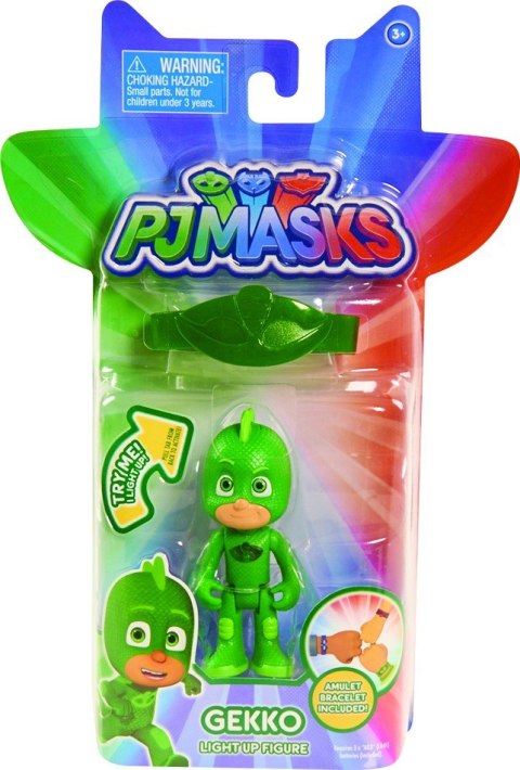 PJ MASKS Świecąca figurka z opaską, Gekko Cobi