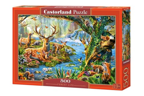 Puzzle 500 elementów Leśne życie Castor