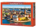 Puzzle 500 elementów Sztokholm Szwecja Stare Miasto Castor