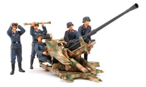 German 3.7cm FLAK 37 Anti-Aircraft Gun w/Crew Tamiya