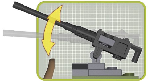 Kllocki Small Army 140 elementów Pojazd Gąsienicowy Cobi Klocki